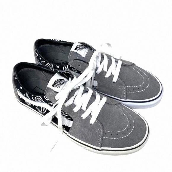 VANS Sk8-Low Shoe Suede Casual Paisley Gray Sneakers VN0A5KXDBGJ Skate Women For - Picture 3 of 11